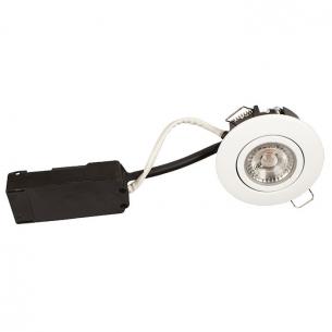 hvid mat - dmpbar ra95 lumen 370 3000k 2w 6 led flimmerfri 88mm lp luna - products scan
