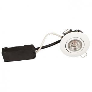 rund hvid mat ip44 ra95 4000k 2w 6 flimmerfri dmpbar 230v lp luna