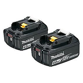 indikator med slide-batteri li-ion 0ah 2x4 bl1840b 18v batteri makita