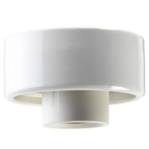 ip20 hvid mm 5 84 gevind e27 lige loftlarmatur porceln