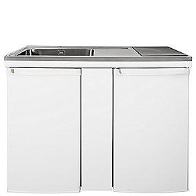 venstre til vask 1200x610x900 ml hvid culina minikkken juvel intra