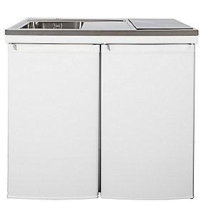 venstre til vask 1000x610x900 ml hvid culina minikkken juvel intra