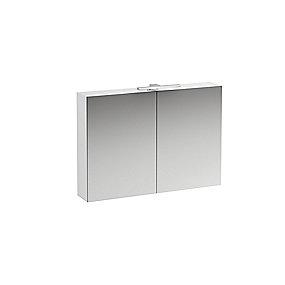 hvid mat mm 1000x700x180 44 ip eu eludtag lys med mm 1000 spejlskab base laufen