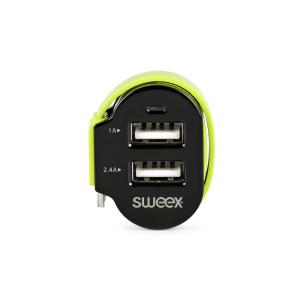 grn sort usb micro usb x 2 a 6 3-udgange biloplader