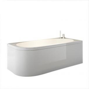 carronite med side venstre i rygln akryl 170x80x54cm frontpanel l status strmberg