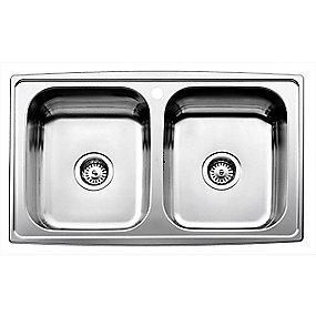 hz815d nedfldning til strainer med 815x510mm kkkenvask dobbel horizon intra juvel intra