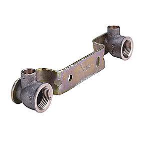 bagplade forkrppet med 2 12mmx1 blok viega