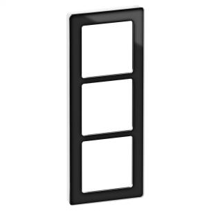 hvid sort 3x1m ramme glas pure fuga