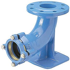 duktiljern bolte a4 trkfast pn16 mm 90 x dn80 flange med fodbjning 2000 system hawle