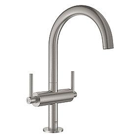 supersteel togreb l hndvaskarmatur new atrio grohe