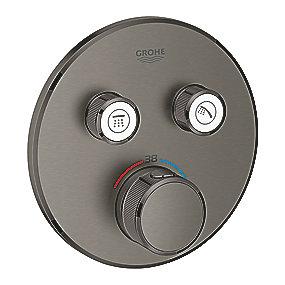 graphite hard brstet ventiler 2 indbygning til 2sc termostatarmatur smartcontrol grohtherm grohe