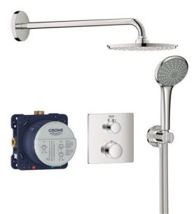 210 cosmopolitan rainshower med brusest sampak grohtherm grohe