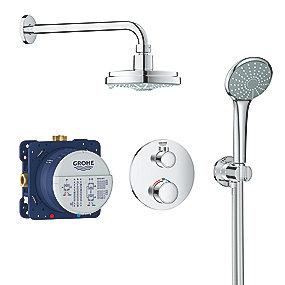 brusehoved 160 cosmopolitan rainshower med brusest sampak grohtherm grohe