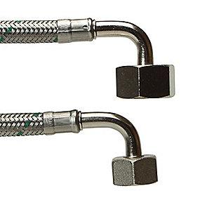 vand varmt og koldt flet rustfri v 2 1 x v 2 1 mm 1250 tilslutningsslange softpex neoperl