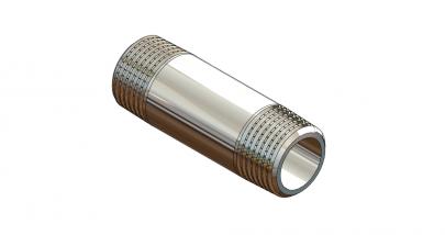 mm 80 x 2 1 krom nippelrr
