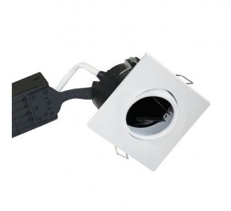 hvid mat ip44 lyskilde ex 230v gu10 87x87mm install uni - 1223 nordtronic