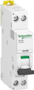 10ka 6 18mm modul 1 n 1p 4a c automatsikring schneider