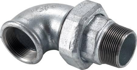 muffe muffe vinkelunion galvaniseret 8 3