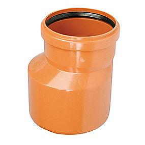 en1401 sn4 indstiksmuffe kort med 160-110mm pvc-reduktion
