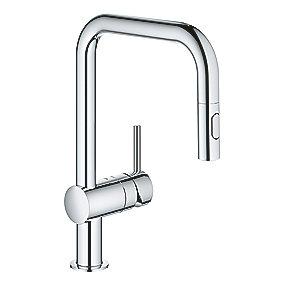 krom udtrkstud med u-tud dual brus kkkenarmatur minta grohe