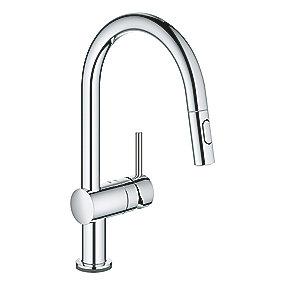 c-tud dual udtrkstud med kkkenarmatur elektronisk touch minta grohe