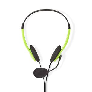 grn m 00 2 mikrofon fold-away mm 5 3 2x stereo on-ear pc-headset nedis