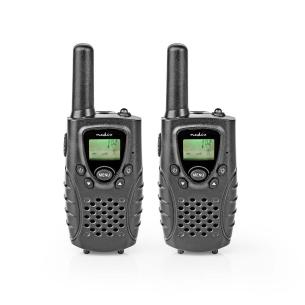 sort hovedtelefonudgang time 5 2 til op vox ptt 8 kanaler frekvens km 8 til op hndst 2 set walkie-talkie nedis