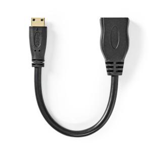 plastikpose sort pvc runde m 20 0 gbps 2 10 30hz 4k mini-stik hdmi stik hdmi ethernet med kabel hdmi speed high