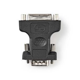 plastikpose sort metal abs stk 1 pakken i produkter antal lige nikkelplateret hun 5-pin 24 dvi-i han vga vga-adapter