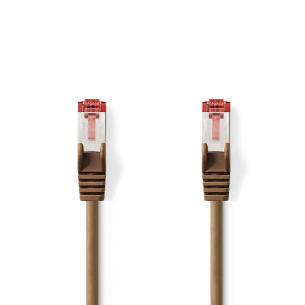 plastikpose brun lszh pvc runde m 50 7 ftp s hanstik 8p8c rj45 hanstik 8p8c rj45 kabel 6 kat