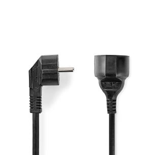 plastikpose sort pvc runde m 00 3 nikkelplateret lige vinklet hun jord sidebens med stikprop han jord sidebens med stikprop strmkabel