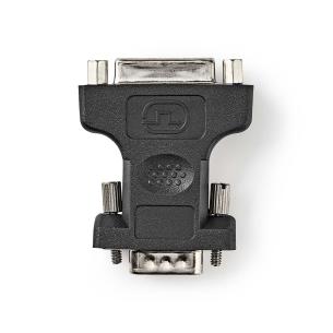 blister sort metal abs stk 1 pakken i produkter antal lige nikkelplateret hun 5-pin 24 dvi-i han vga vga-adapter