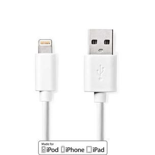 box hvid pvc runde m 00 2 nikkelplateret w 12 mbps 480 han usb-a 8-pin lightning apple 0 2 usb usb-kabel