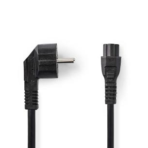 blister sort pvc runde m 00 2 nikkelplateret lige vinklet iec-320-c5 han jord sidebens med stikprop strmkabel
