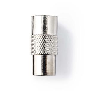 blister stk 1 slv metal lige ohm 75 nikkelplateret hun coax han coax adapter antenne satellit