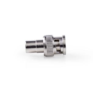plastikpose stk 10 slv metal lige ohm 50 nikkelplateret hunstik rca han bnc bnc-adapter