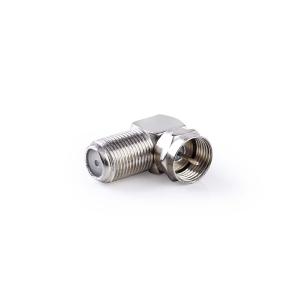 plastikpose stk 10 slv metal 90 vinkel ohm 75 nikkelplateret hun f quick han f adapter antenne satellit
