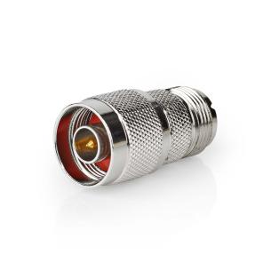 plastikpose stk 10 slv metal lige ohm 75 nikkelplateret hun pl259 han n adapter antenne satellit