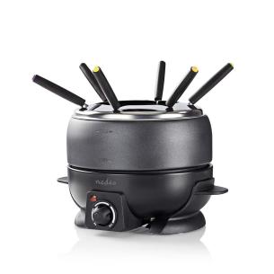overophedningsbeskyttelse bund skridsikker berringshndtag cool w 800 temperatur justerbar l 3 2 personer 6 set fondue nedis