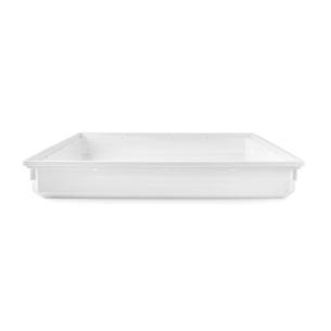 hvid plastik mm 100 hjde mm 700 bredde mm 700 dybde vaskemaskine til drypbakke