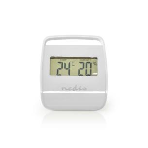 hvid indendrs hygrometer termometer - nedis