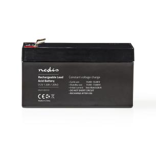 mm 52 mm 43 mm 97 mah 1300 v 12 opladningsbar bly-syre blybatteri genopladeligt nedis