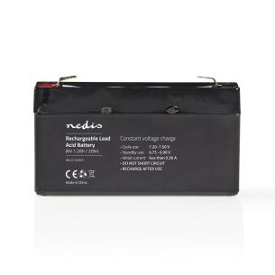 mm 52 mm 24 mm 97 mah 1200 v 6 opladningsbar bly-syre blybatteri genopladeligt nedis
