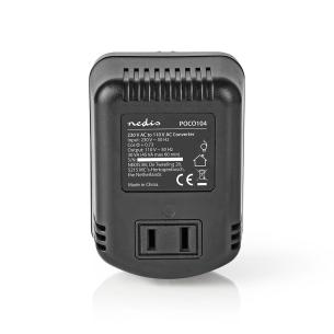 us-udgang ikke-jordet w 45 vekselstrm v 110 - jvnstrm v 230 omformer nedis