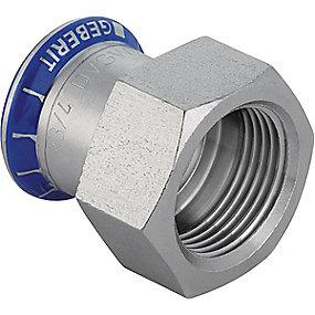 4 3 x mm 28 muffe med overgang rustfri mapress geberit