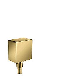 guld-optik poleret kontraventil med slangeudtag square fixfit hansgrohe