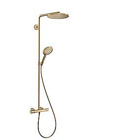bronze brstet 1jet showerpipe powderrain 240 s select raindance hansgrohe