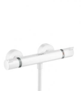 hvid mat termostatarmatur comfort ecostat hansgrohe