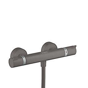 krom sort brstet termostatarmatur comfort ecostat hansgrohe