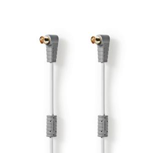 hvid m 00 5 vinklet f-quick-hanstik - vinklet f-quick-hanstik satellitkabel